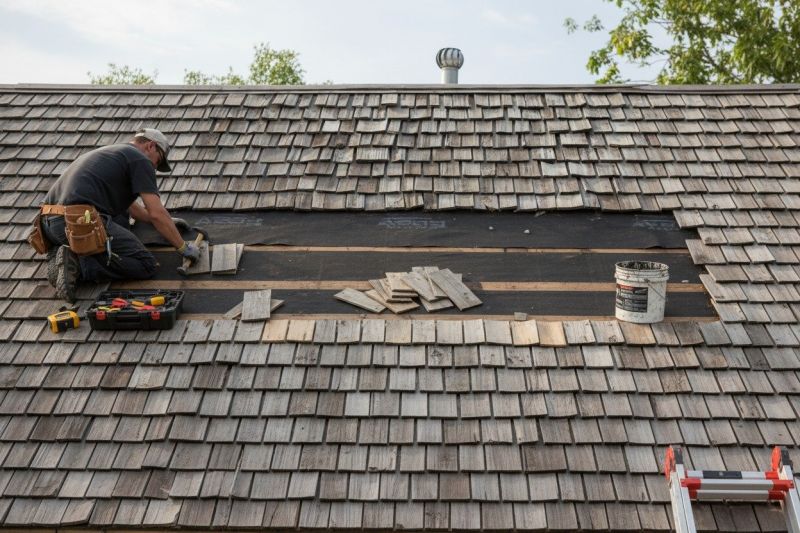Shake Shingle Repair detail